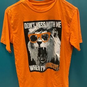 Faded Glory Youth Tee 14/16 Don’t Mess With Me When I’m Hangry Orange